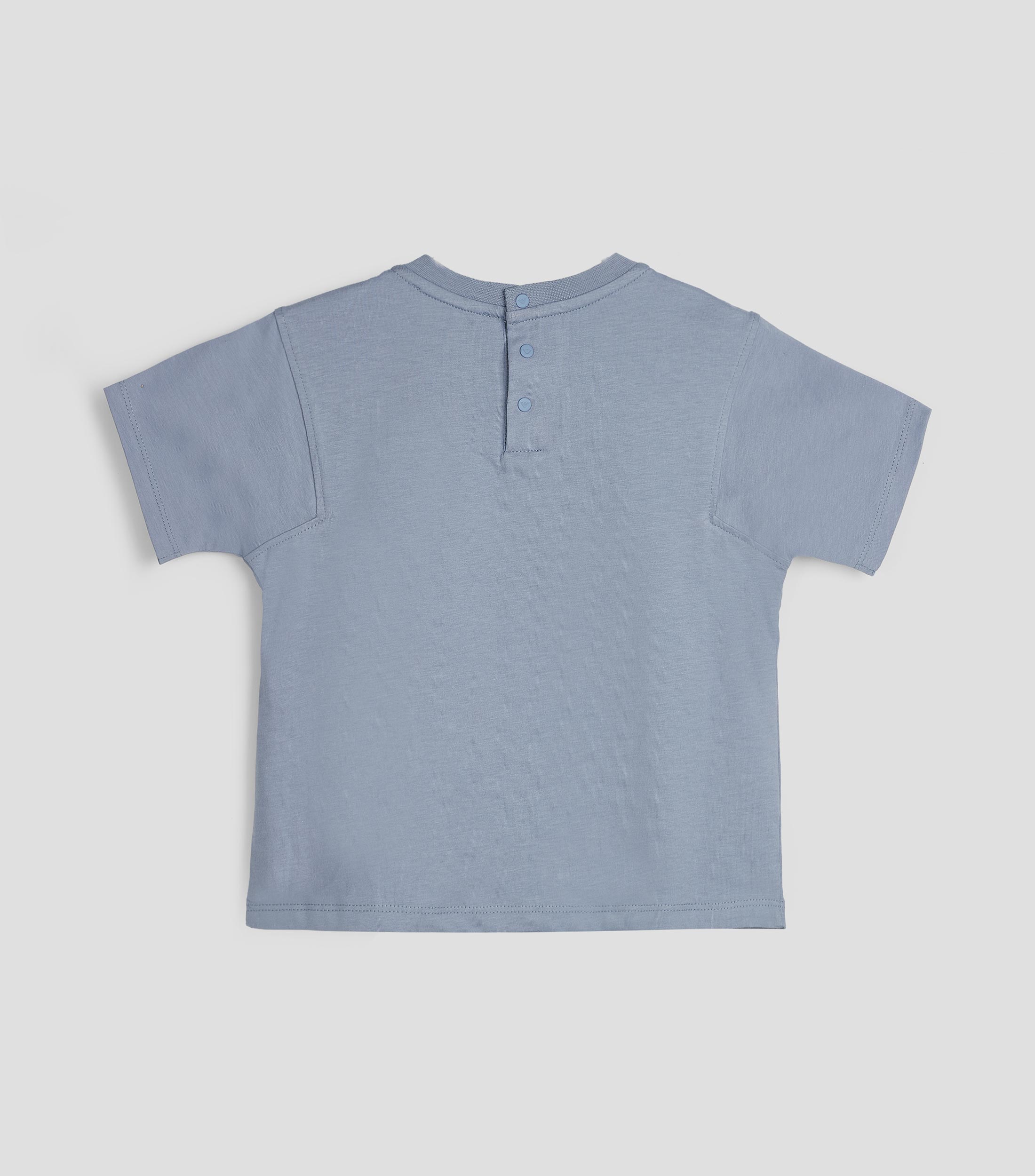 Playera cuello redondo manga corta estampada Niño